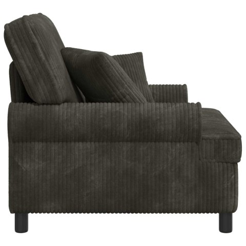 FOTEL XL Z PODUSZKAMI ANTRACYTOWY TKANINA 1,5 LINES