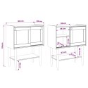 KONSOLA BILBAO CIEMNY KARMEL 80 X 40 X 95 CM