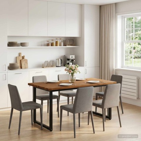 KWADRATOWY STÓŁ DO JEDZENIA 160 X 70 X 75 CM LITE DREWNO AKACJI