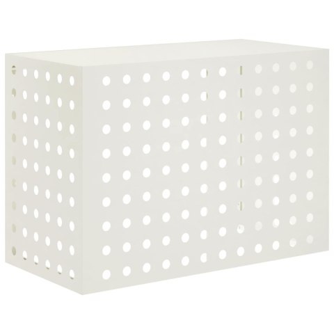 VidaXL Pokrywa do klimatyzatora Biały 100 x 50 x 70 cm Stal