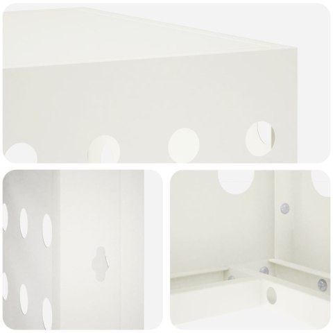 VidaXL Pokrywa do klimatyzatora Biały 100 x 50 x 70 cm Stal