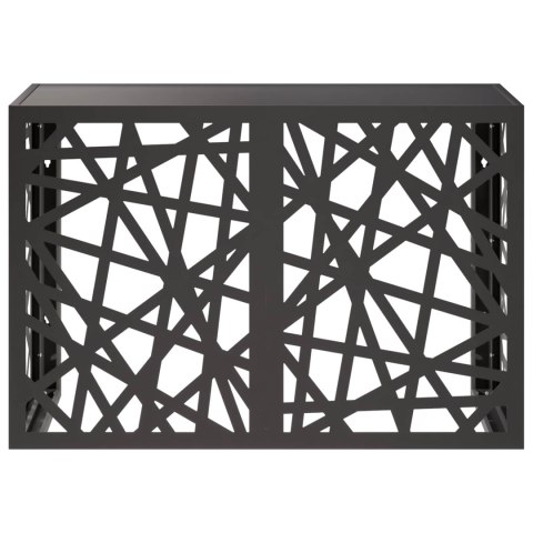 POKRYWA DO KLIMATYZATORA CZARNY 90 X 40 X 60 CM STAL
