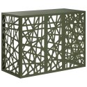 VidaXL Pokrywa do klimatyzatora Oliwkowy zielony 110 x 50 x 80 cm Stal