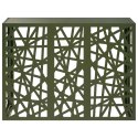VidaXL Pokrywa do klimatyzatora Oliwkowy zielony 110 x 50 x 80 cm Stal