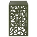 VidaXL Pokrywa do klimatyzatora Oliwkowy zielony 110 x 50 x 80 cm Stal