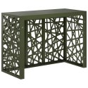 VidaXL Pokrywa do klimatyzatora Oliwkowy zielony 110 x 50 x 80 cm Stal
