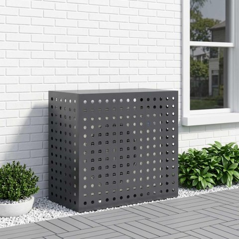 POKRYWA DO KLIMATYZATORA ANTRACYTOWY 110 X 50 X 105 CM STAL