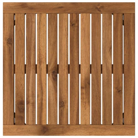 STOLIK KAWOWY NATURALNE I BIAŁE 49 X 48,5 X 36 CM