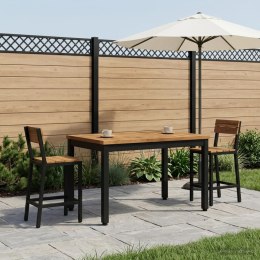 STOLIK KAWOWY NATURALNY I CZARNY 49 X 68,5 X 36 CM