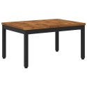 STOLIK KAWOWY NATURALNY I CZARNY 49 X 68,5 X 36 CM