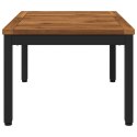 STOLIK KAWOWY NATURALNY I CZARNY 49 X 68,5 X 36 CM