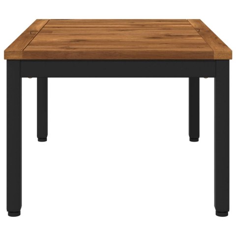 STOLIK KAWOWY NATURALNY I CZARNY 49 X 68,5 X 36 CM
