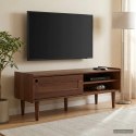 SZAFKA POD TELEWIZOR BILBAO 114 X 40 X 45 CM CIEMNY KARMEL