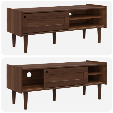 SZAFKA POD TELEWIZOR BILBAO 114 X 40 X 45 CM CIEMNY KARMEL