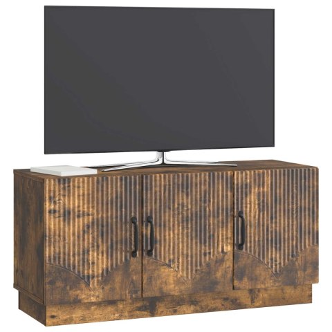 SZAFKA POD TELEWIZOR DĄB WĘDZONY 99 X 34,5 X 47 CM