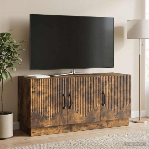 SZAFKA POD TELEWIZOR DĄB WĘDZONY 99 X 34,5 X 47 CM