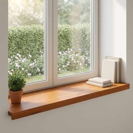 PARAPETY 2 SZT. BRĄZOWY 100 X 40 X 2 CM DĄB LITE