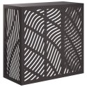 VidaXL Pokrywa do klimatyzatora Czarny 110 x 50 x 105 cm Stal
