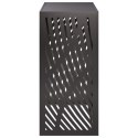 VidaXL Pokrywa do klimatyzatora Czarny 110 x 50 x 105 cm Stal