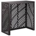 VidaXL Pokrywa do klimatyzatora Czarny 110 x 50 x 105 cm Stal