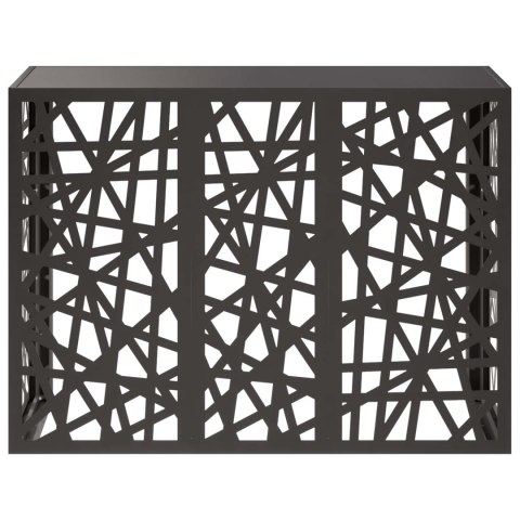 POKRYWA DO KLIMATYZATORA CZARNY 110 X 50 X 80 CM STAL