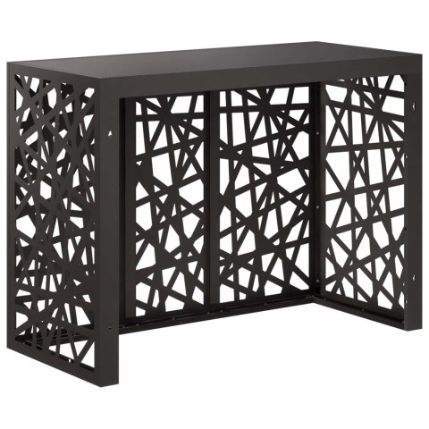 POKRYWA DO KLIMATYZATORA CZARNY 110 X 50 X 80 CM STAL