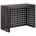 POKRYWA DO KLIMATYZATORA CZARNY 110 X 50 X 80 CM STAL
