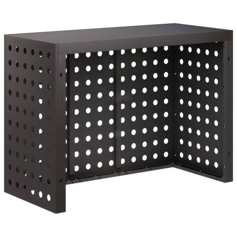 POKRYWA DO KLIMATYZATORA CZARNY 110 X 50 X 80 CM STAL