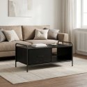 VidaXL Stolik kawowy Czarny dąb 90 x 49 x 41 cm Drewno inżynieryjne