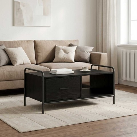VidaXL Stolik kawowy Czarny dąb 90 x 49 x 41 cm Drewno inżynieryjne