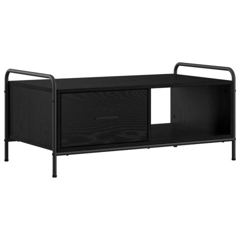 VidaXL Stolik kawowy Czarny dąb 90 x 49 x 41 cm Drewno inżynieryjne