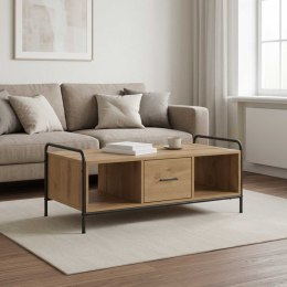 STOLIK KAWOWY DĄB ARTISAN 99,5 X 49 X 41 CM DREWNO INŻYNIERYJNE