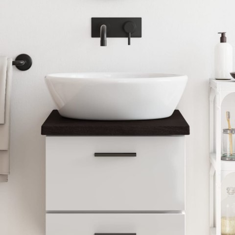 BLAT DO ŁAZIENKI CIEMNOBRĄZOWY 40X50X(2-4) CM LITE DREWNO
