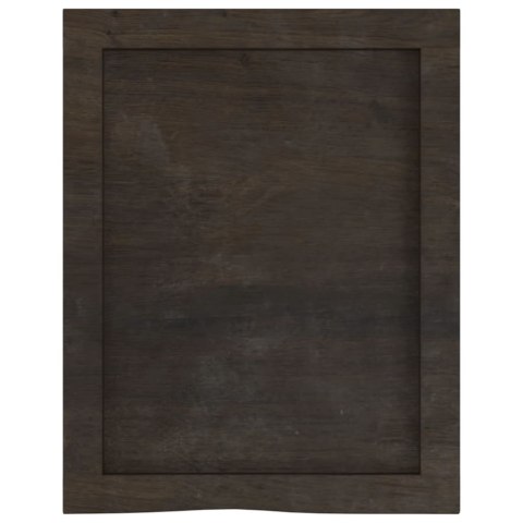 BLAT DO ŁAZIENKI CIEMNOBRĄZOWY 40X50X(2-4) CM LITE DREWNO
