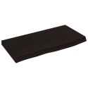 BLAT DO ŁAZIENKI, CIEMNOBRĄZOWY, 60X30X(2-4) CM, LITE DREWNO