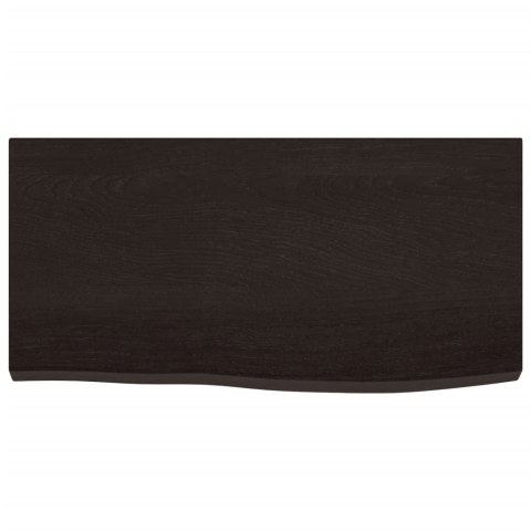BLAT DO ŁAZIENKI, CIEMNOBRĄZOWY, 60X30X(2-4) CM, LITE DREWNO