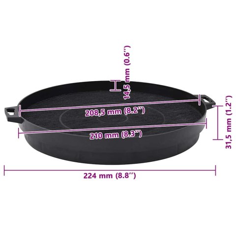 FILTRY WĘGLOWE DO OKAPU 2 SZT. 210 MM