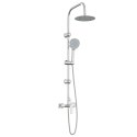 SYSTEM PRYSZNICOWY CHROMOWANY STAL NIERDZEWNA 21 X 48 X 112 CM