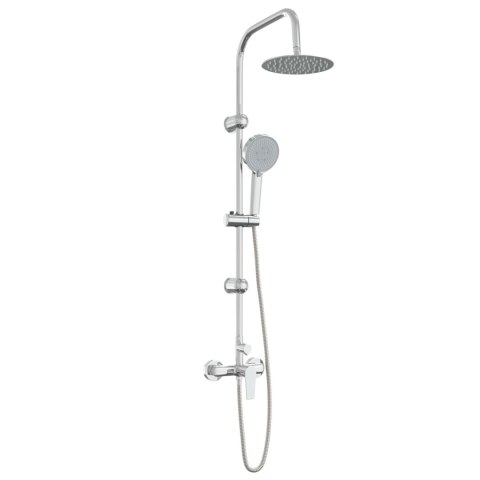 SYSTEM PRYSZNICOWY CHROMOWANY STAL NIERDZEWNA 21 X 48 X 112 CM