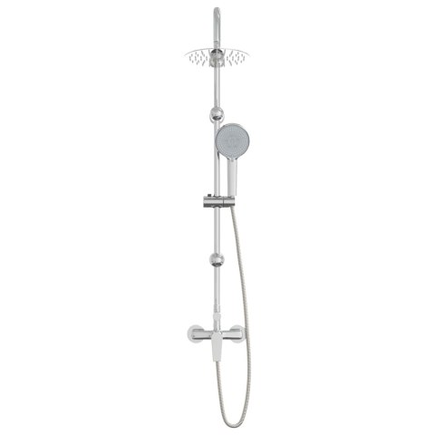 SYSTEM PRYSZNICOWY CHROMOWANY STAL NIERDZEWNA 21 X 48 X 112 CM