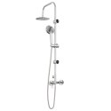 SYSTEM PRYSZNICOWY CHROMOWANY STAL NIERDZEWNA 21 X 48 X 112 CM