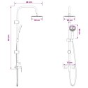 SYSTEM PRYSZNICOWY CHROMOWANY STAL NIERDZEWNA 21 X 48 X 112 CM