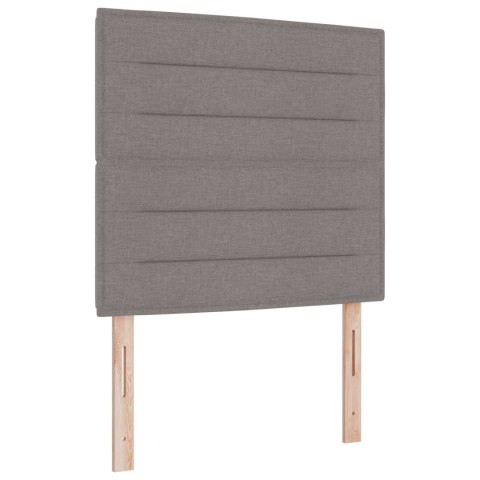 VidaXL Łóżko z box spring LED z materacem Ciemnoszary 80 x 200 cm
