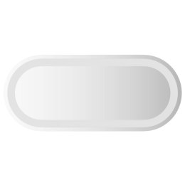 LUSTRO ŁAZIENKOWE LED PRZEZROCZYSTY 60 X 25 CM SZKŁO HARTOWANE