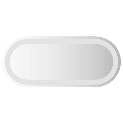 LUSTRO ŁAZIENKOWE LED PRZEZROCZYSTY 60 X 25 CM SZKŁO HARTOWANE