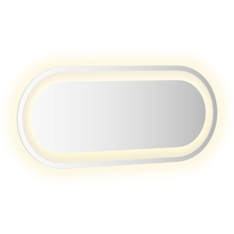 LUSTRO ŁAZIENKOWE LED PRZEZROCZYSTY 60 X 25 CM SZKŁO HARTOWANE