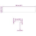 PARAPETY 2 SZT. SUROWE 160X25X2 CM LITE DREWNO DĘBOWE