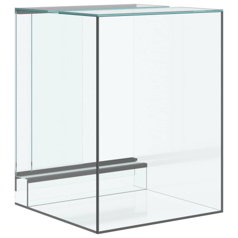 VidaXL Terrarium z przechowywaniem przezroczysty 30 x 30 x 40 cm Szkło