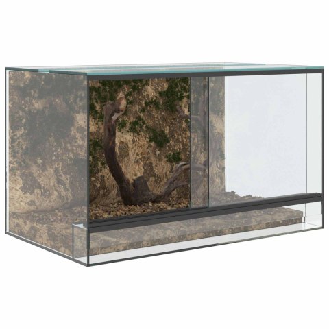 VidaXL Terrarium z przechowywaniem przezroczysty 50 x 30 x 30 cm Szkło