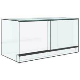 VidaXL Terrarium z przechowywaniem przezroczysty 80 x 40 x 40 cm Szkło